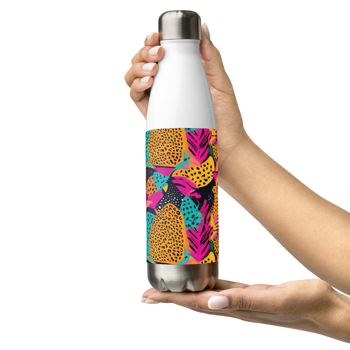 Exotic Splash - Vibrant Stainless Steel Bottle - - Water Bottles