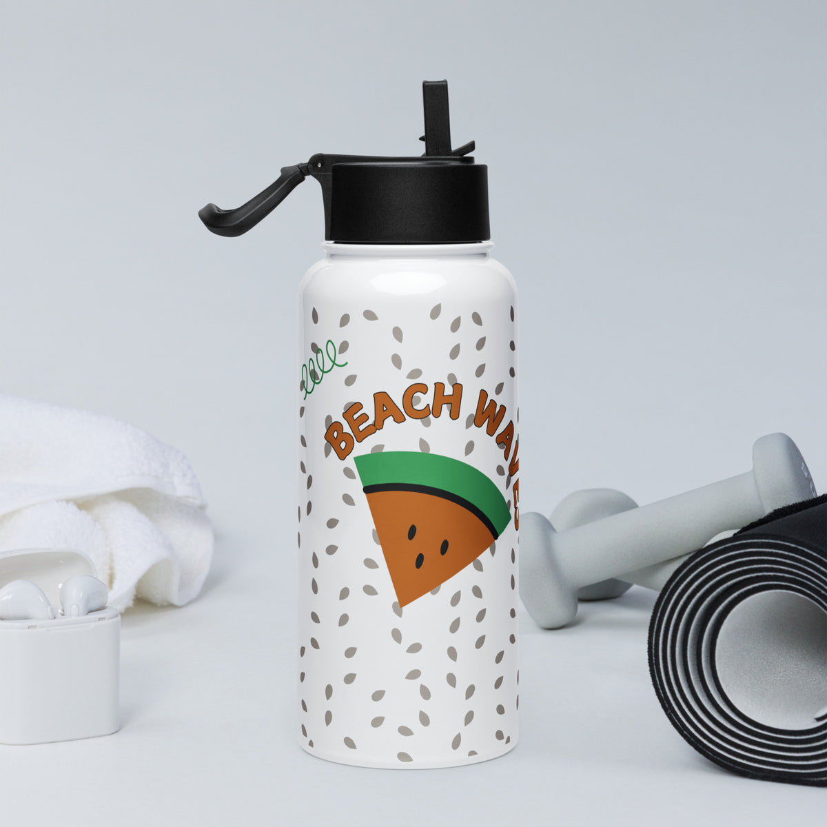 Bestie Approved – Watermelon Beach Bottle - - Water Bottles