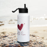 Romantic Gesture - Stainless Steel Water Bottle - - Water Bottles