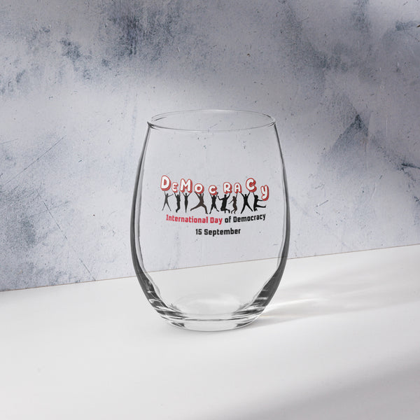 Democratic Cheers - Stemless Wine Glass Edition - - Wine Glass