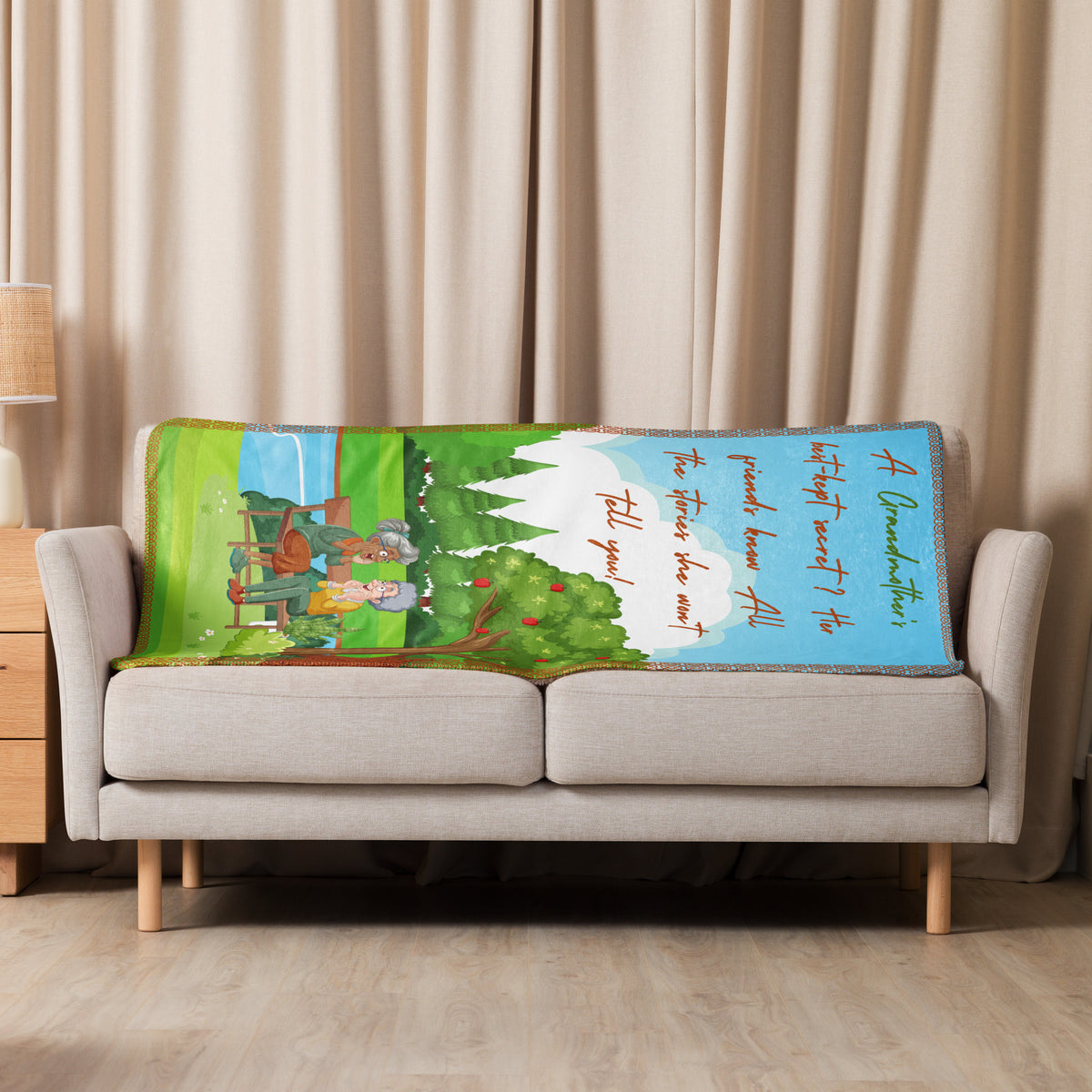 Grandmother’s Secrets – Gift Blanket of Laughter & Love - - Sherpa blanket