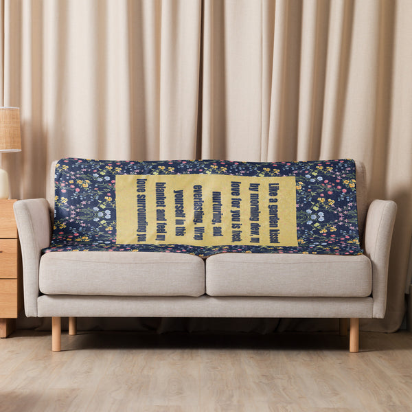 Garden of Love – Gift Blanket for Grandma - Default Title - Sherpa blanket
