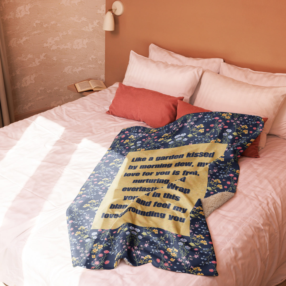 Garden of Love – Gift Blanket for Grandma - - Sherpa blanket