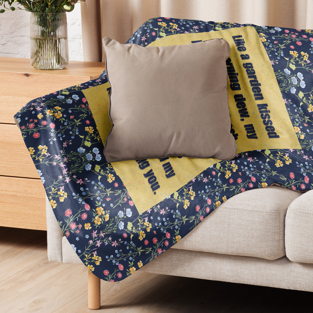 Garden of Love – Gift Blanket for Grandma - - Sherpa blanket