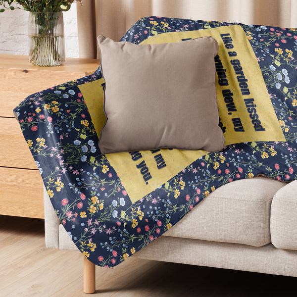Garden of Love – Gift Blanket for Grandma - - Sherpa blanket