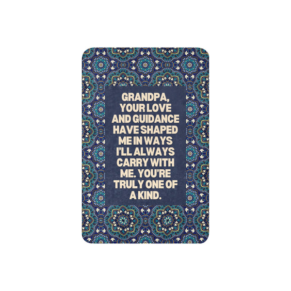 Grandpa, One of a Kind – Gift Blanket for Him - Default Title - Sherpa blanket