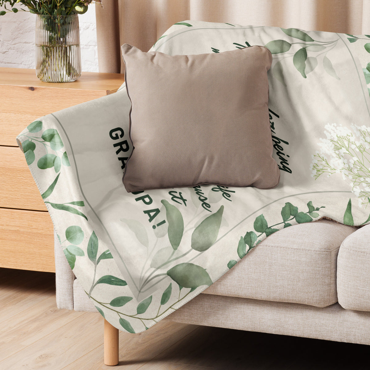 Grandpa, My Rock – A Cozy Sherpa Blanket of Love - - Sherpa blanket