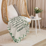 Grandpa, My Rock – A Cozy Sherpa Blanket of Love - - Sherpa blanket