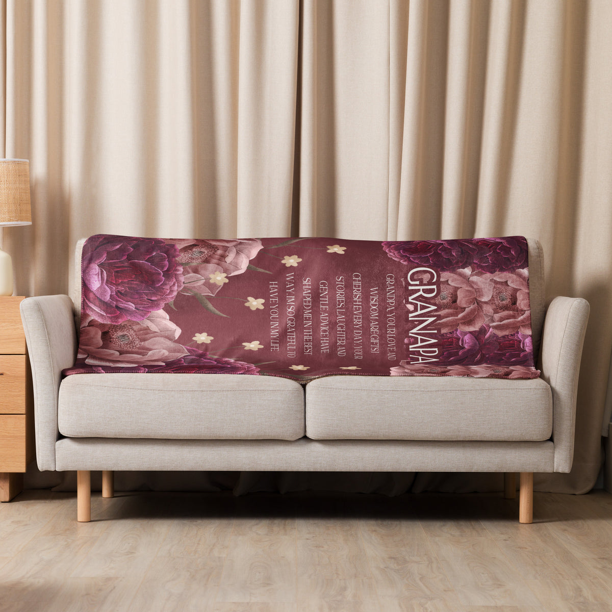 Grandpa’s Love, A Gift to Treasure Forever - - Sherpa blanket