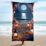 Moonlight and Lanterns - A Coastal Dream Towel - Default Title - Towels