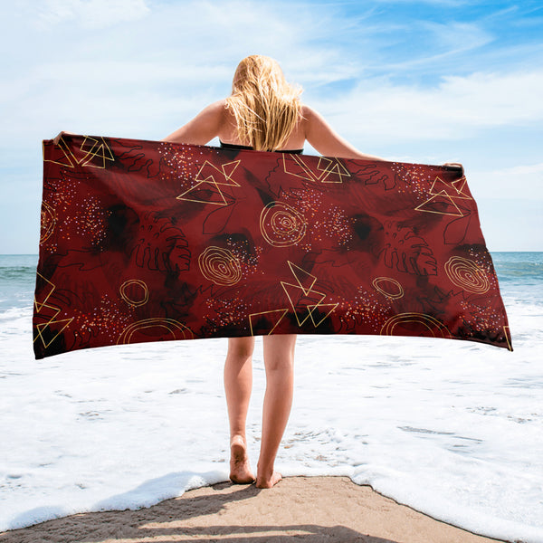 Midnight Dreams - Sophisticated Beach Towel - - Towels