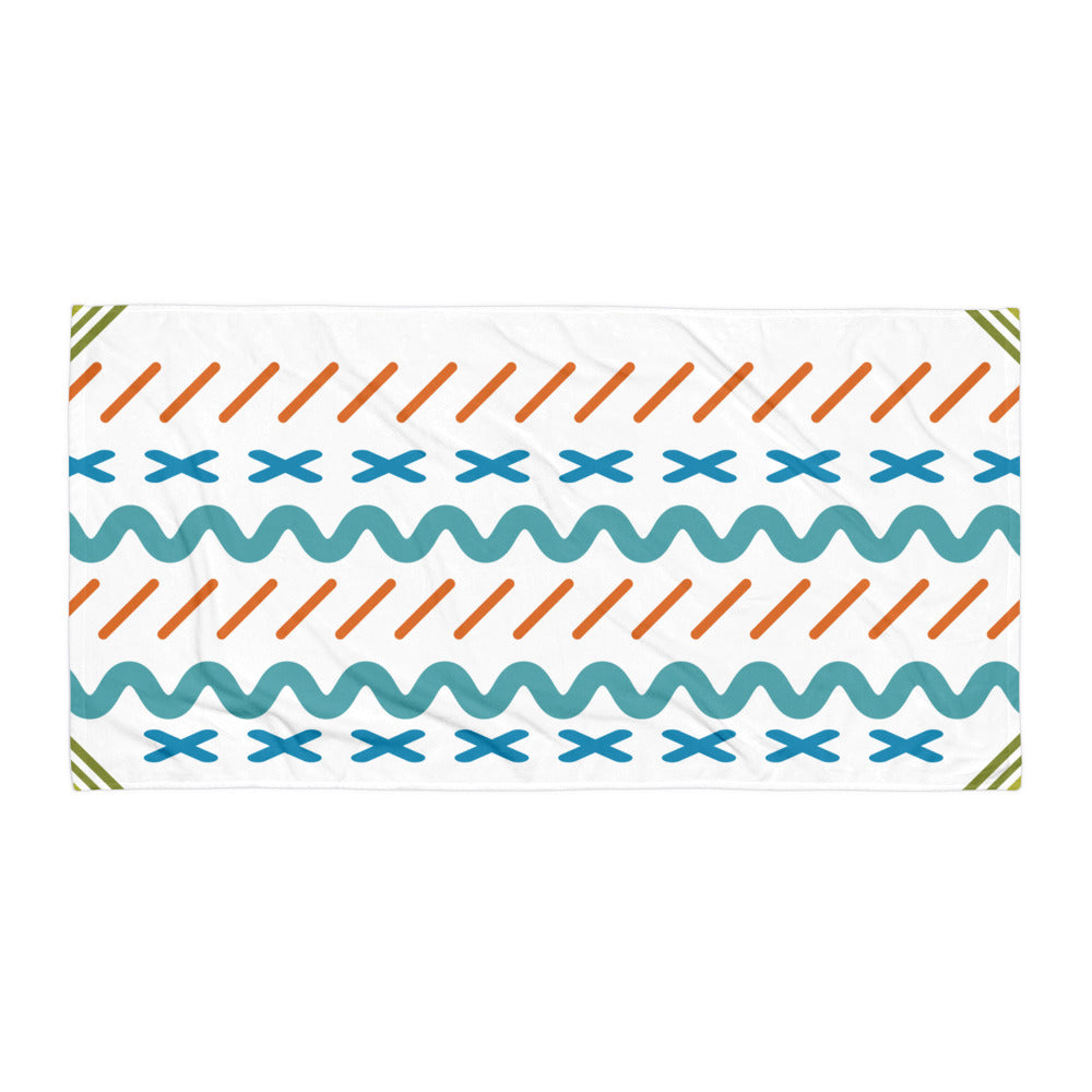 Tropical Tranquility - Aesthetic Abstract Textures Towel - -