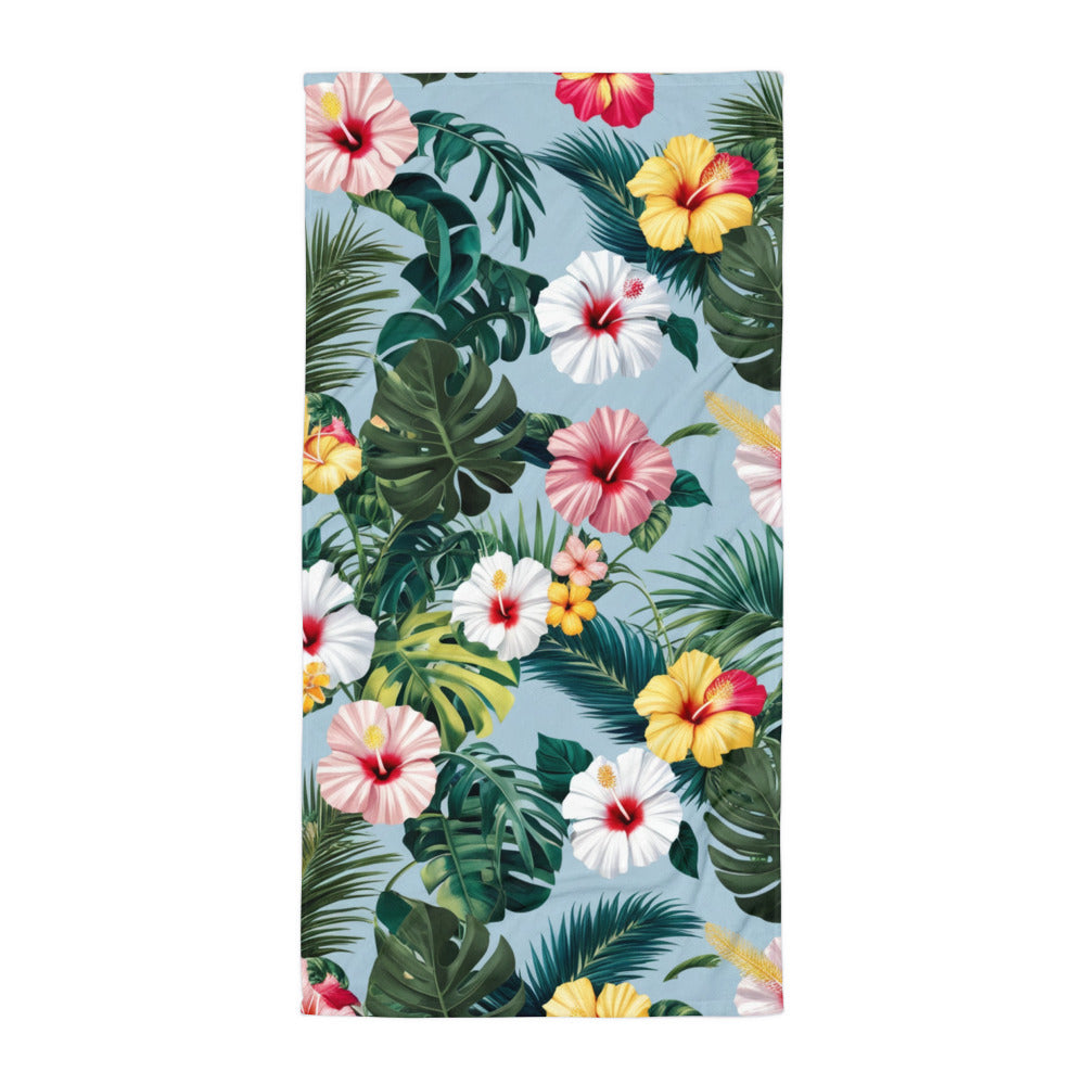 Exotic Elegance - Tropical Hibiscus Towel - - Towels