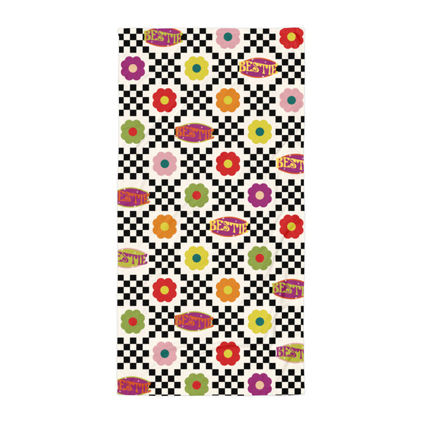 Bestie Check – A Retro Vibe Towel for Your BFF! - Default Title - Towels