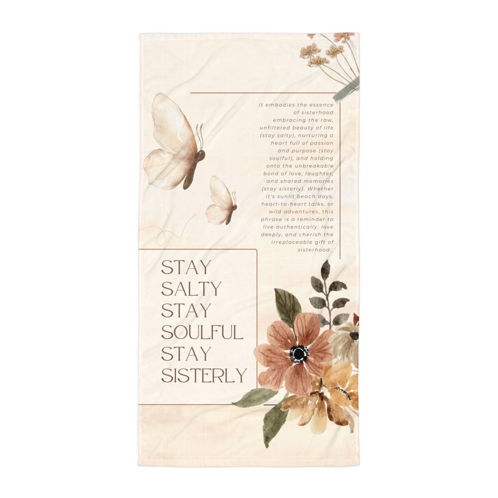 Stay Salty, Stay Soulful – A Sisterhood Towel! - Default Title - Towels