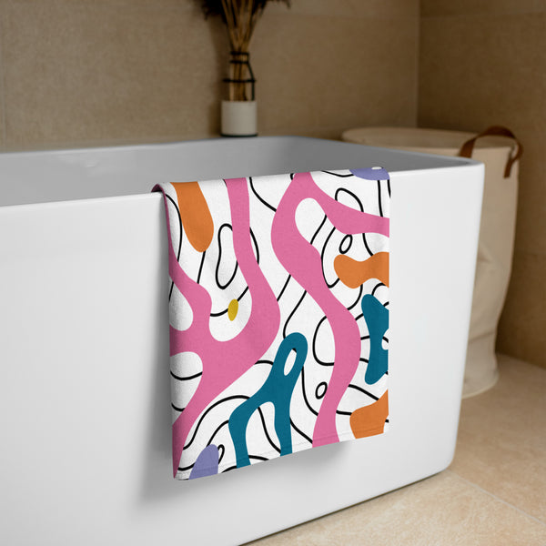 Psychedelic Waves Sublimation Towel - Default Title - Towels