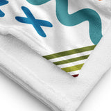 Tropical Tranquility - Aesthetic Abstract Textures Towel - -