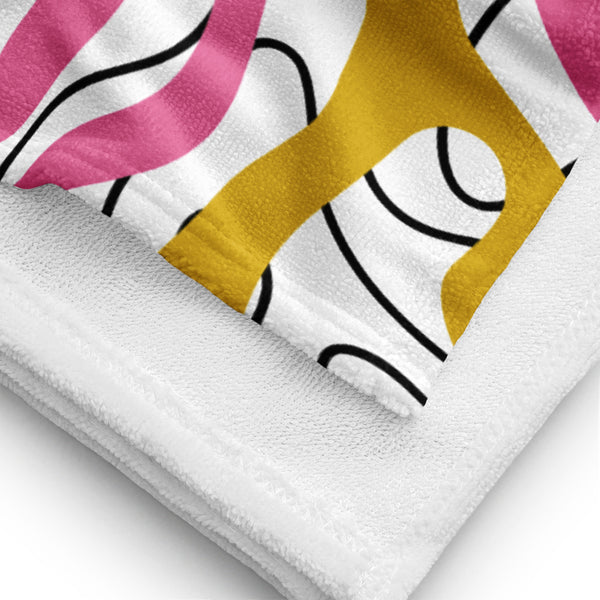 Psychedelic Waves Sublimation Towel - - Towels