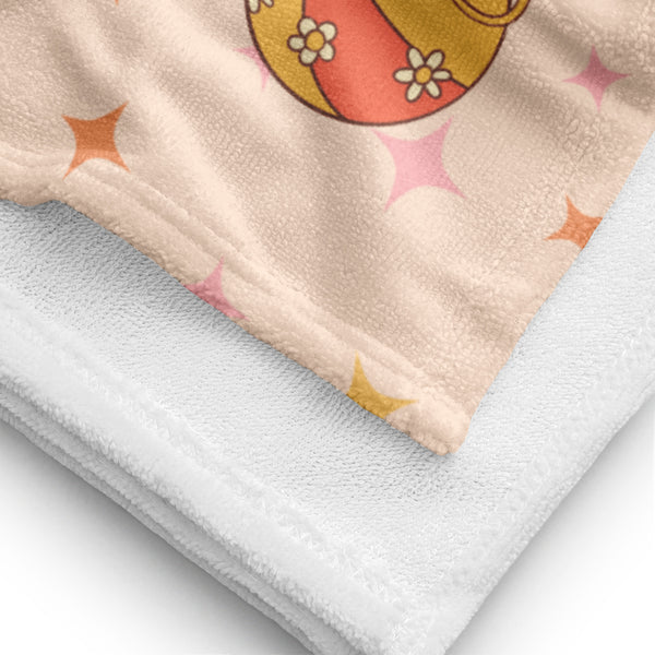 Stay Groovy, Stay Besties – A Retro Friendship Towel! - - Towels