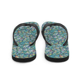 Abstract Summer Vibes Flip-Flops - - Shoes