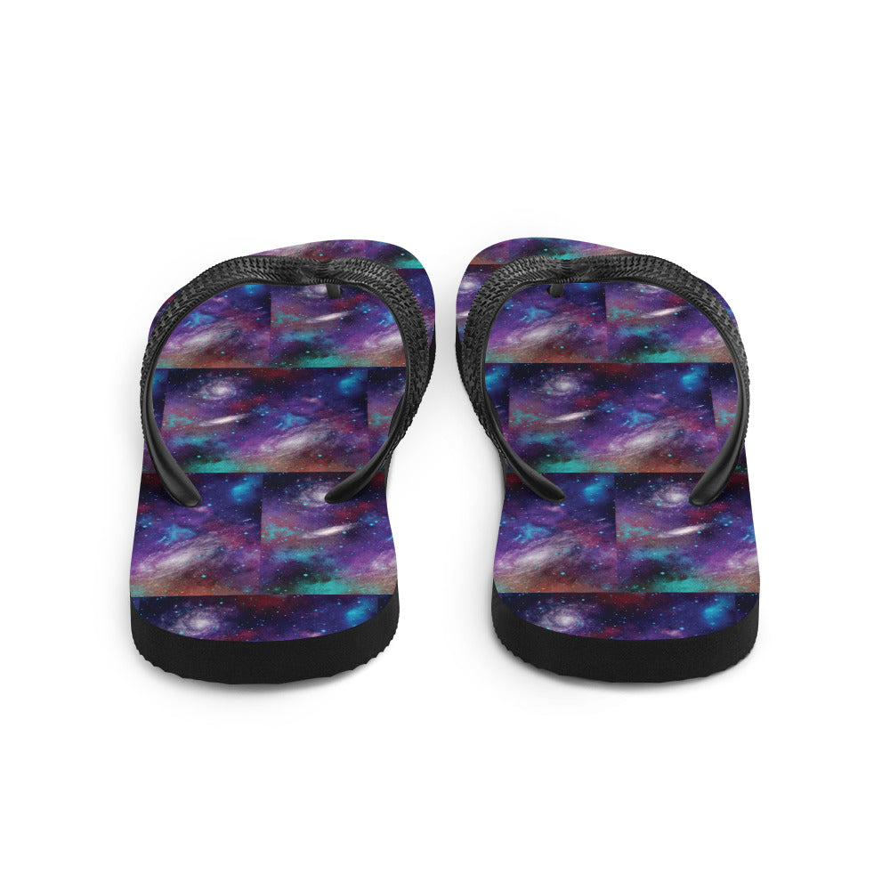 Galaxy Dreams - Cosmic Flip-Flops - - Shoes