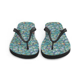 Abstract Summer Vibes Flip-Flops - - Shoes