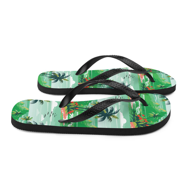 Sunset Serenity Beach Flip-Flops - - Shoes