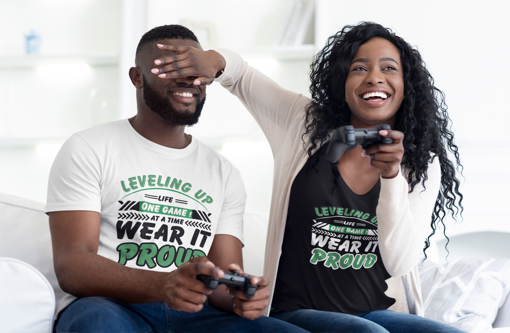 Level Up Your Style - Game Lover’s Essential Tee - - T-Shirts