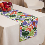 Table Charm - Floral Pattern Table Runner - - Aprons