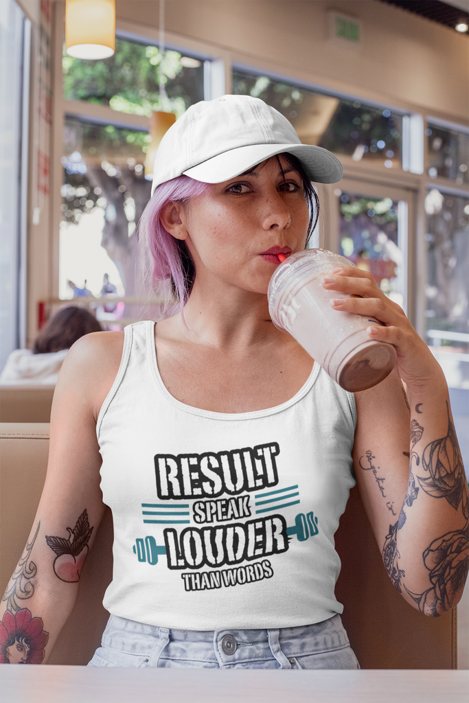 Fuel Your Fitness - Results Speak Louder Tank Top - - Tank Tops