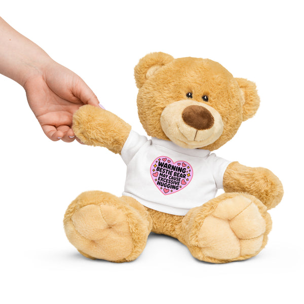 Hug Warning! Bestie Teddy Bear Gift - Default Title - Teddy Bear