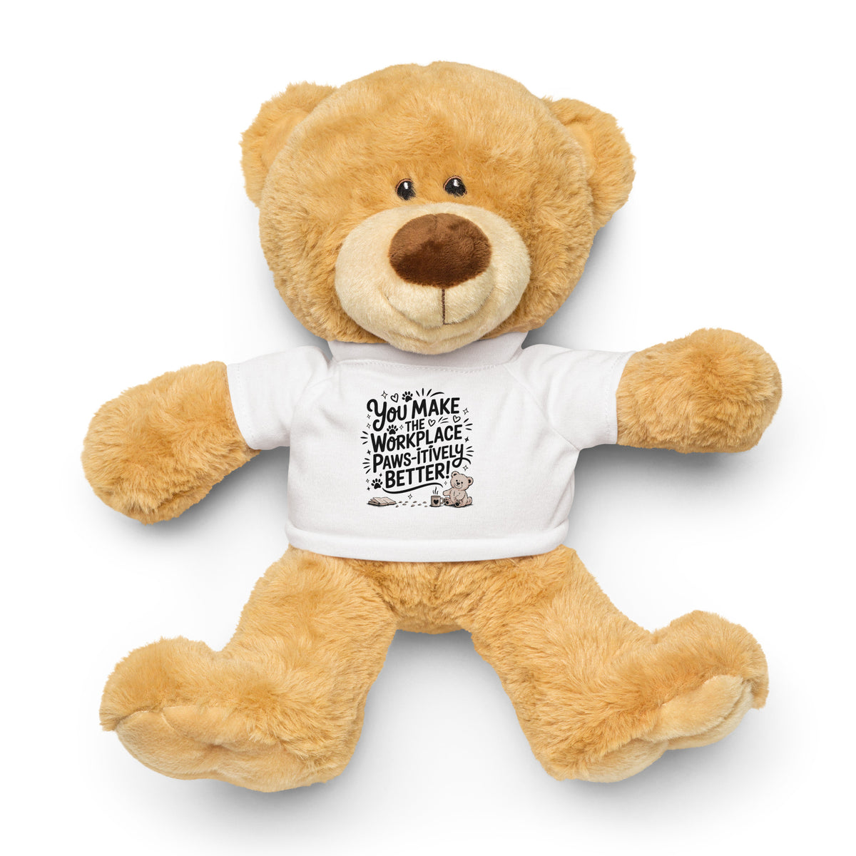 Teddy Bear with a T-shirt – Office Cheer Edition - Default Title - Teddy Bear