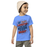 My Son’s July 4th Tee – Firework Laughter & Joy - Heather Columbia Blue - Toddler Short Sleeve Tee