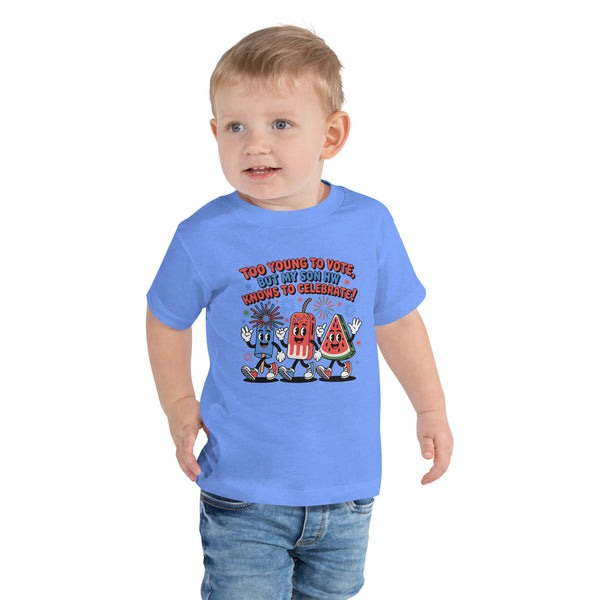 Independence Day Celebration Tee – Toddler Gift for Son - - Toddler Short Sleeve Tee