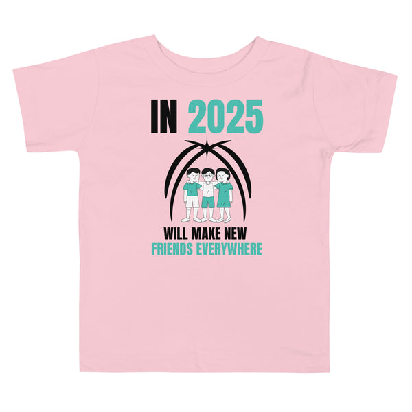 Gift Friendship – 2025 Toddler Tee for Besties - - Toddler Short Sleeve Tee