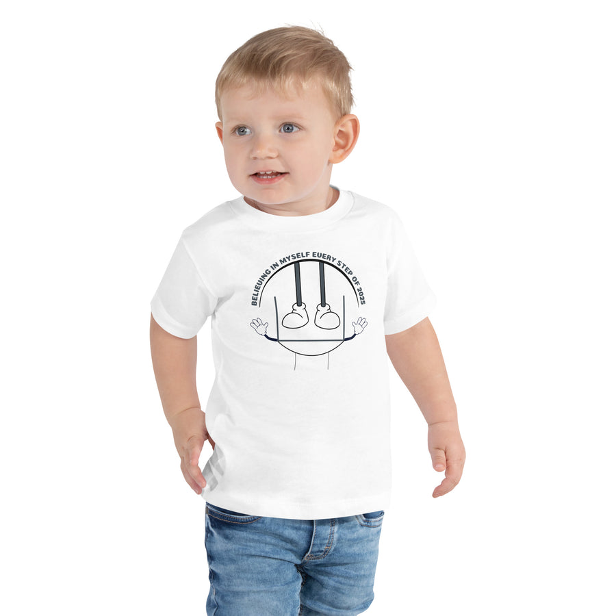 Confidence Tee – A 2025 Gift for Toddlers - White - Toddler Short Sleeve Tee