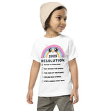 New Year Toddler Tee – Colorful Gift for Growth - White - Toddler Short Sleeve Tee
