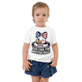Patriotic Duck Tee – Toddler Gift for Girls - - Toddler Short Sleeve Tee