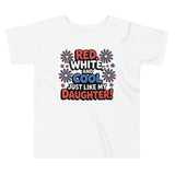 Red White Cool Toddler Tee – For Daughters - - Toddler Short Sleeve Tee