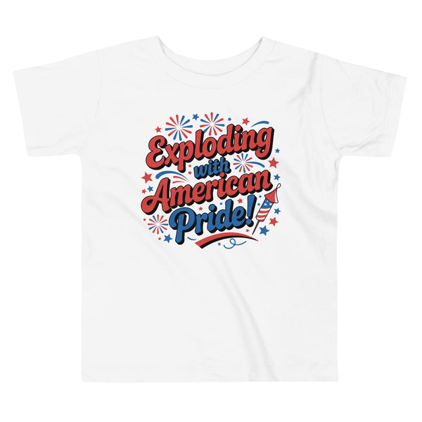 Firework Pride Toddler Tee – 4th of July Gift - - Toddler Short Sleeve Tee
