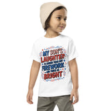 My Son’s July 4th Tee – Firework Laughter & Joy - White - Toddler Short Sleeve Tee