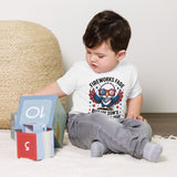 Patriotic Eagle Toddler Tee – Gift for Son on July 4th - White - Toddler Short Sleeve Tee