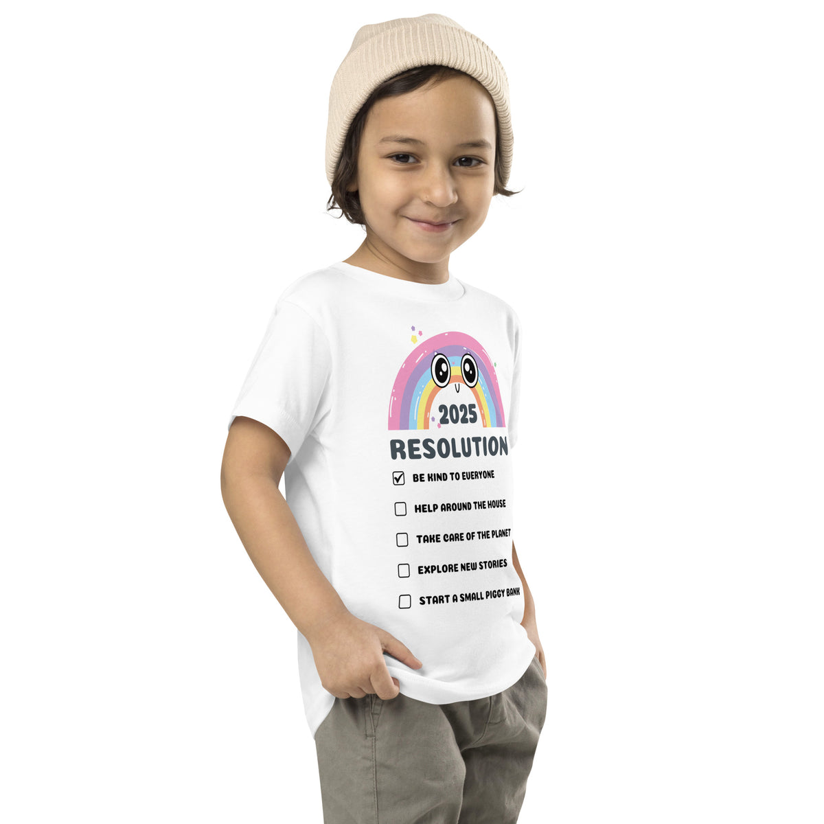 New Year Toddler Tee – Colorful Gift for Growth - - Toddler Short Sleeve Tee