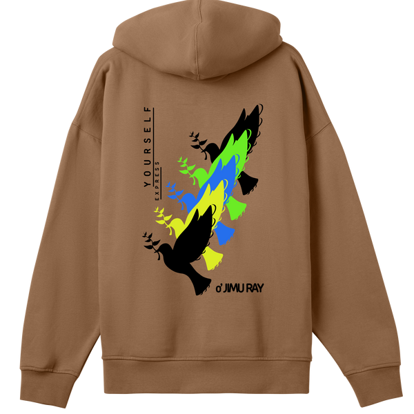 Colorful Freedom - Expressive Bird Hoodie - - Hoodies