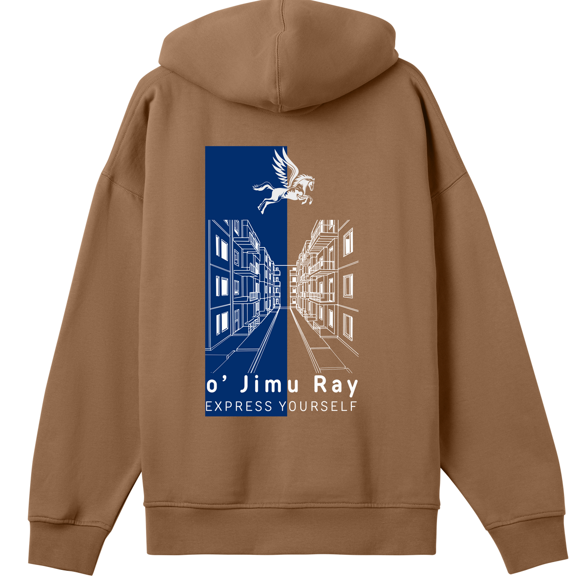 City Scape Wings - The o' Jimu Ray Hoodie - - Hoodies