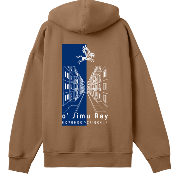 City Scape Wings - The o' Jimu Ray Hoodie - - Hoodies