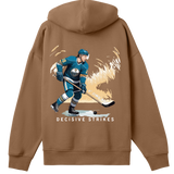 Ice Warrior - Bold Hockey-Inspired Boxy Hoodie - - Hoodies