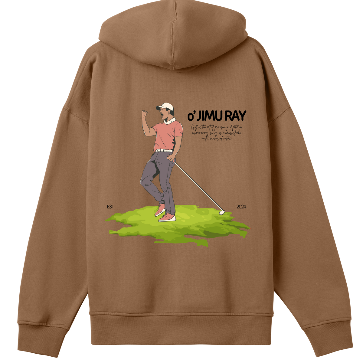 Victory Swing - Golf-Inspired Boxy Hoodie - - Hoodies