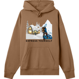 Mountain Retreat - The o' Jimu Ray Hoodie - Toffee brown men - Hoodies