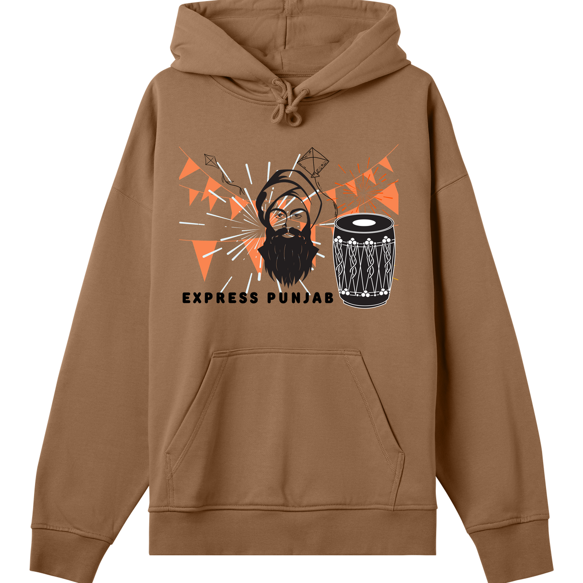 Rhythm & Tradition - Celebrate Punjab - Toffee brown men - Hoodies